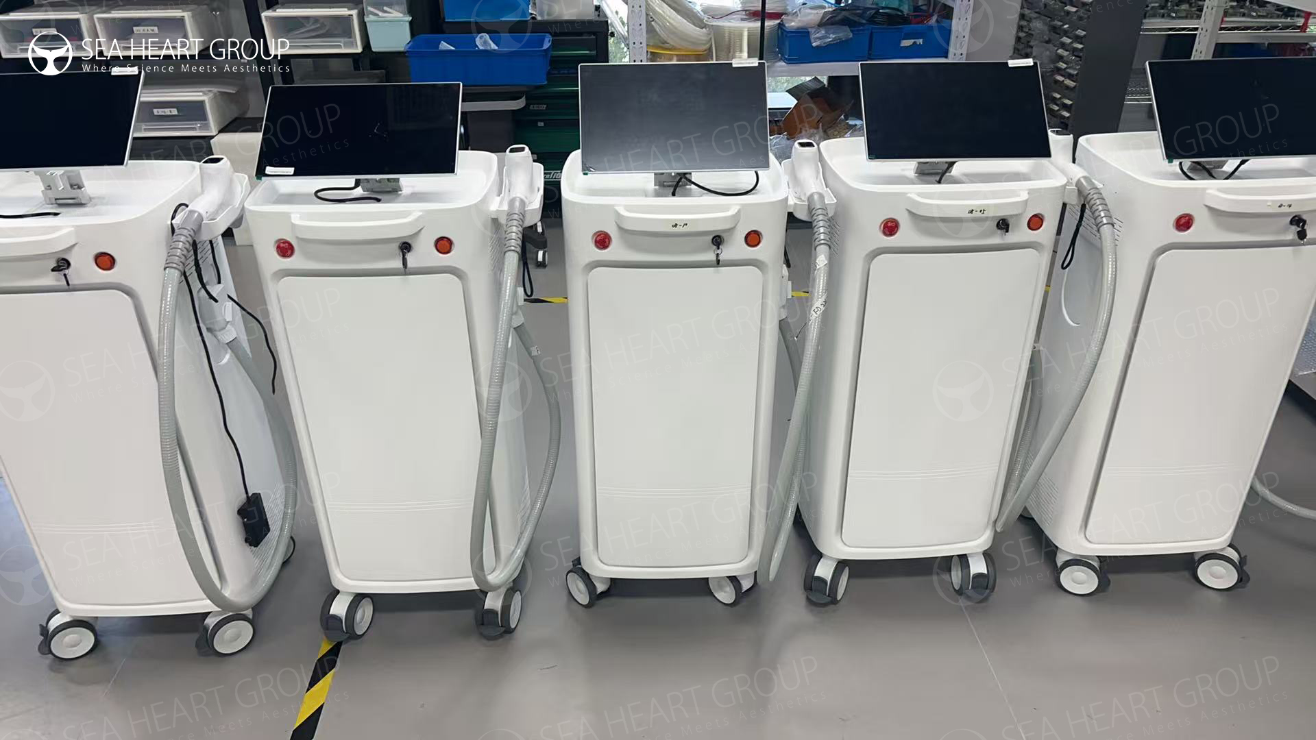 SEA HEART aesthetic machine installation support and functional testing