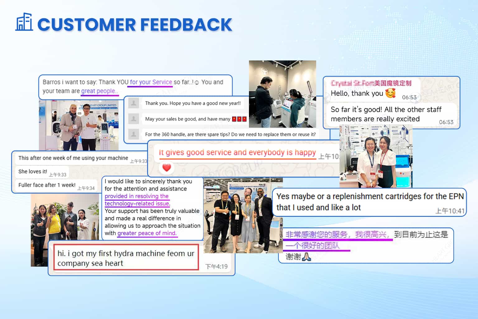 Remote troubleshooting with professional beauty equipment technical support has received many positive reviews.