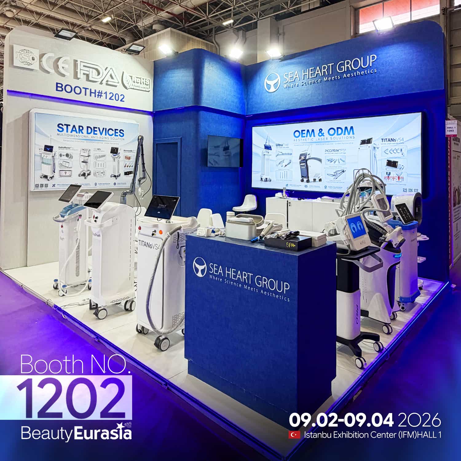 SEA HEART GROUP at BeautyEurasia 2026 Turkey Hall 1 Stand 1202