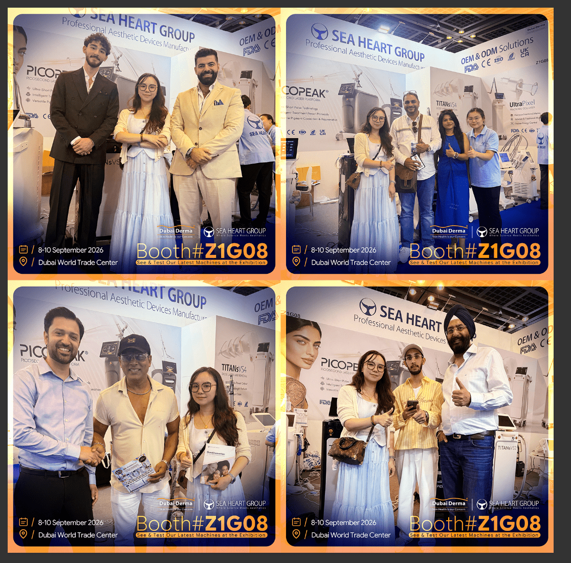 SEA HEART international sales team meeting aesthetic distributors in Dubai