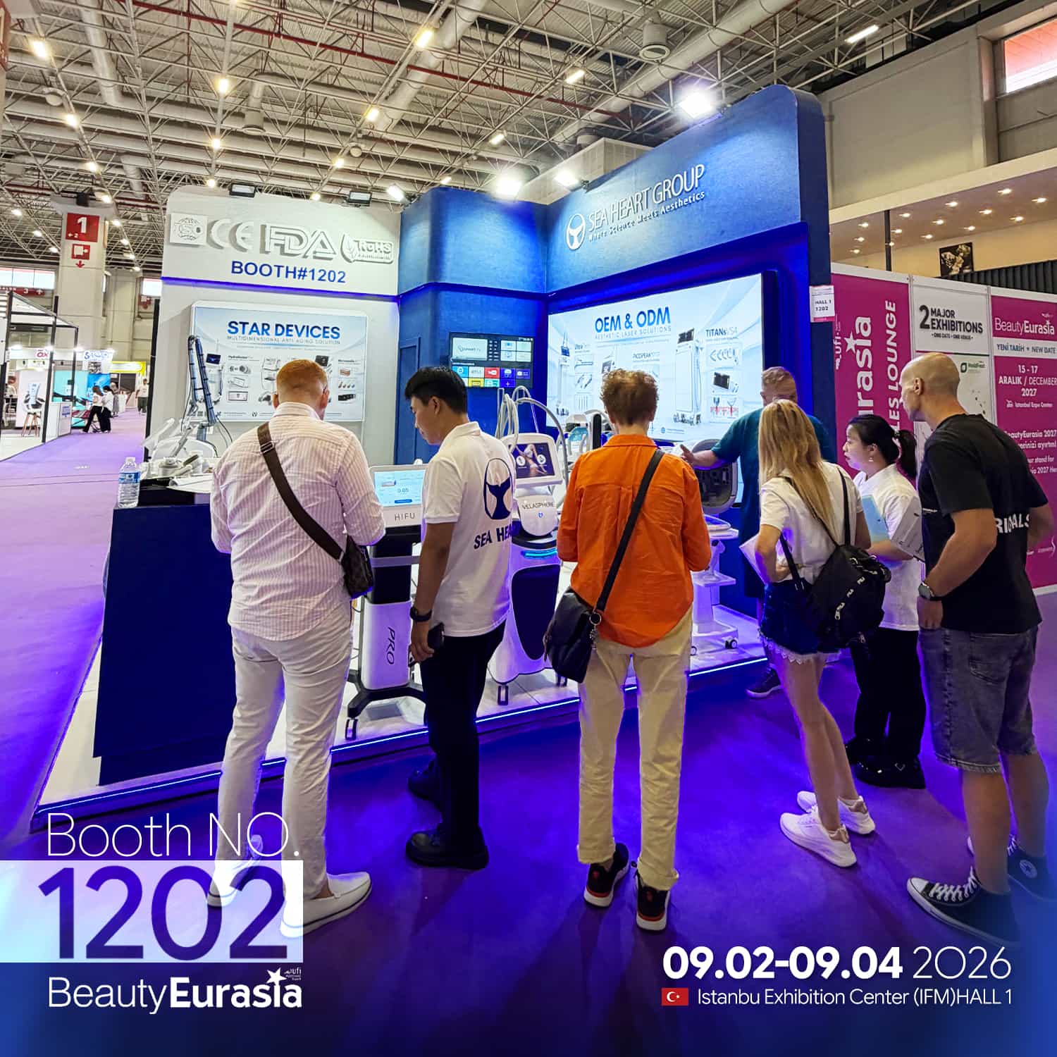 SEA HEART GROUP meeting distributors and clinic owners at BeautyEurasia 2026