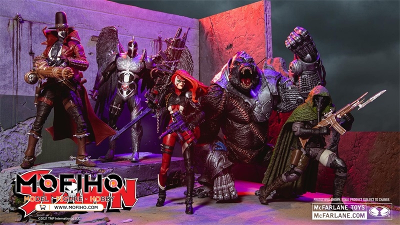 McFarlane Toys Spawn Gunslinger 7IN 7" Action Figure with Gatling Gun ...