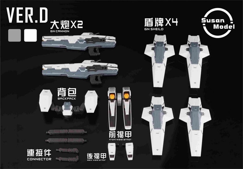 SUXIN Shield Cannon 1/100 MG Dynames EXIA Astraea GN-001 GN-002 GNY-001 GNY-001F