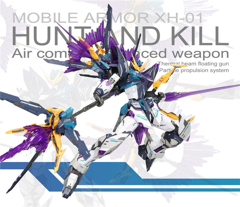 SNAA HUNT AND KILL 1/100 MG XH-01 Air Combat Enhanced Weapon Gundam