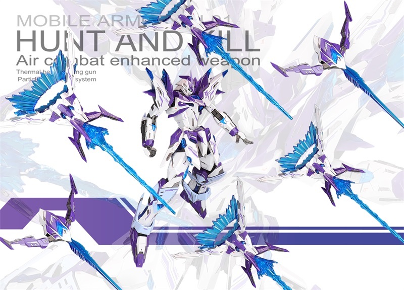 SNAA HUNT AND KILL 1/100 MG XH-01 Air Combat Enhanced Weapon Gundam