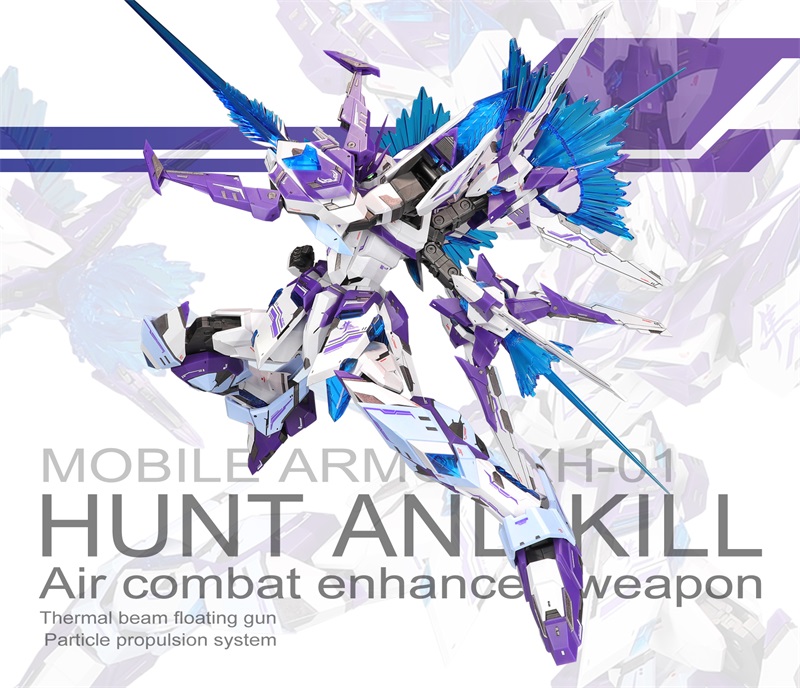 SNAA HUNT AND KILL 1/100 MG XH-01 Air Combat Enhanced Weapon Gundam