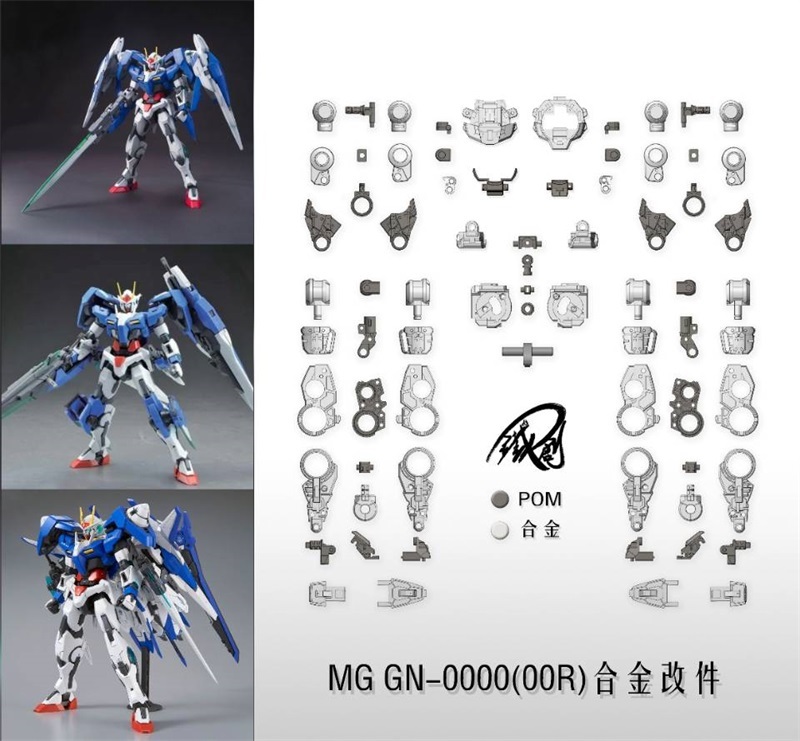 TIECHUANG Metal Parts 00R 1/100 MG GN-0000 Gundam