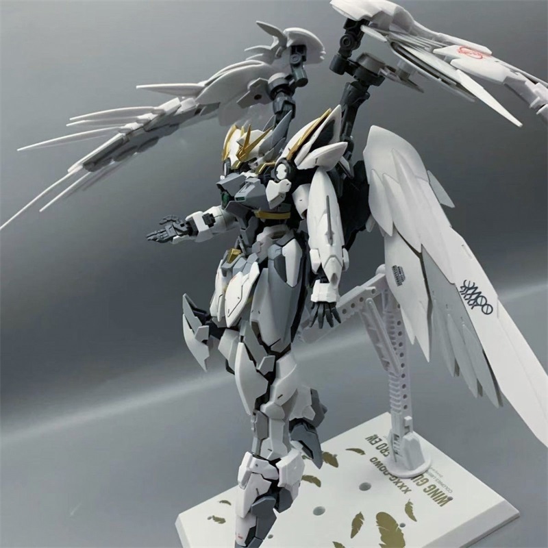MJH Wing Gundam HIRM Snow White Prelude 1/100 MG XXXG-00YSW Gundam MOJIANGHUN