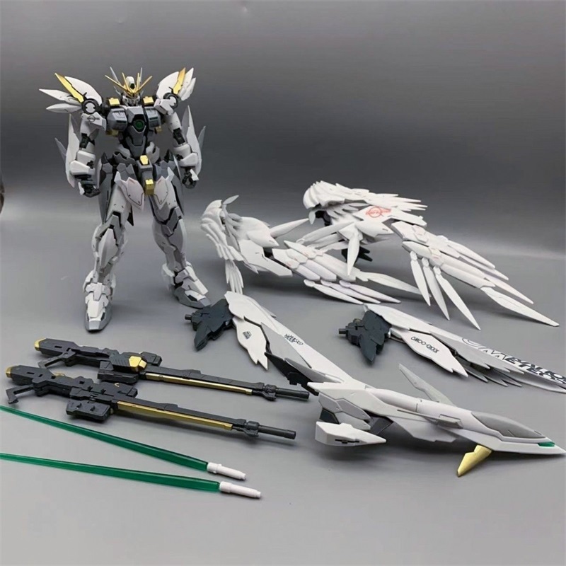 MJH Wing Gundam HIRM Snow White Prelude 1/100 MG XXXG-00YSW Gundam MOJIANGHUN