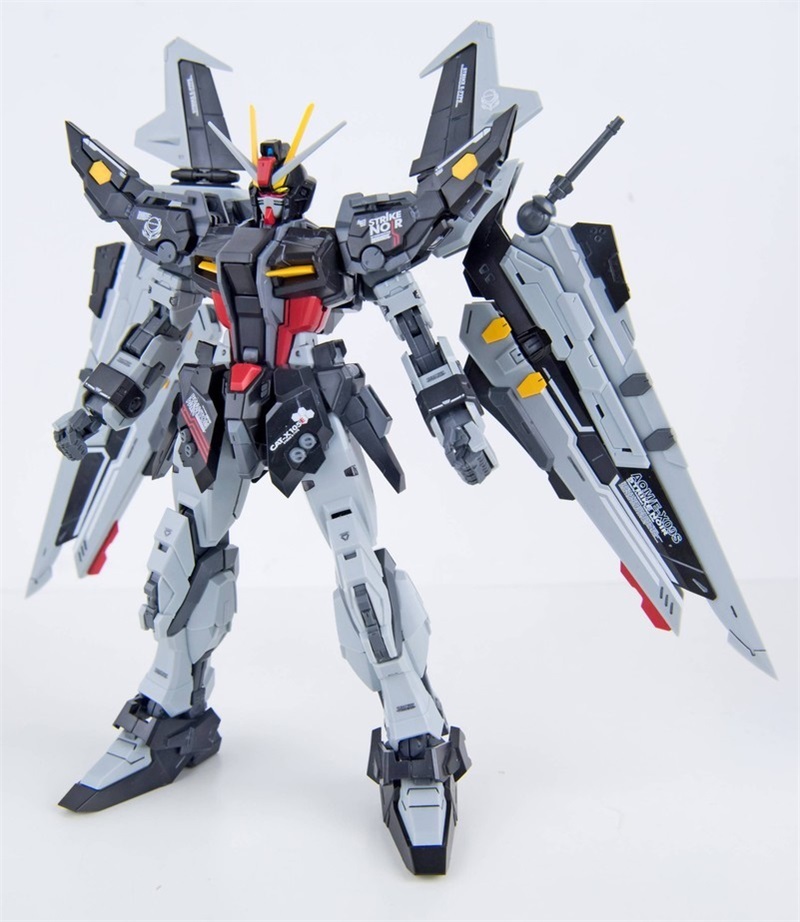 DRAGON MOMOKO Strike Noir Gundam 1/100 MG GAT-X105E+AQM/E-X09S Gundam