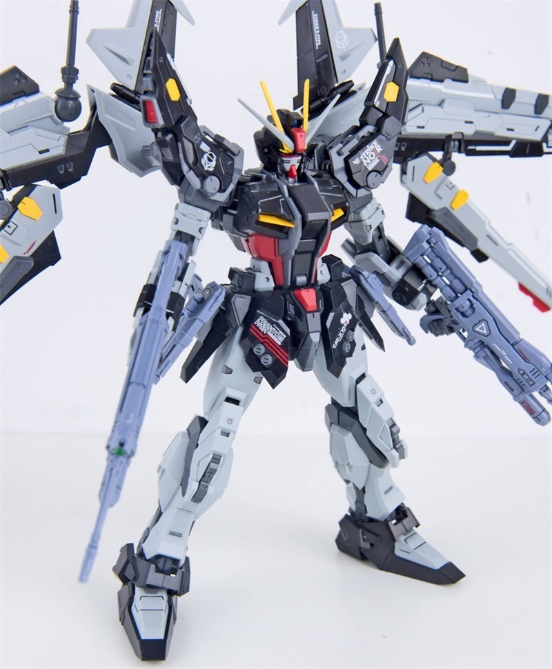 DRAGON MOMOKO Strike Noir Gundam 1/100 MG GAT-X105E+AQM/E-X09S Gundam