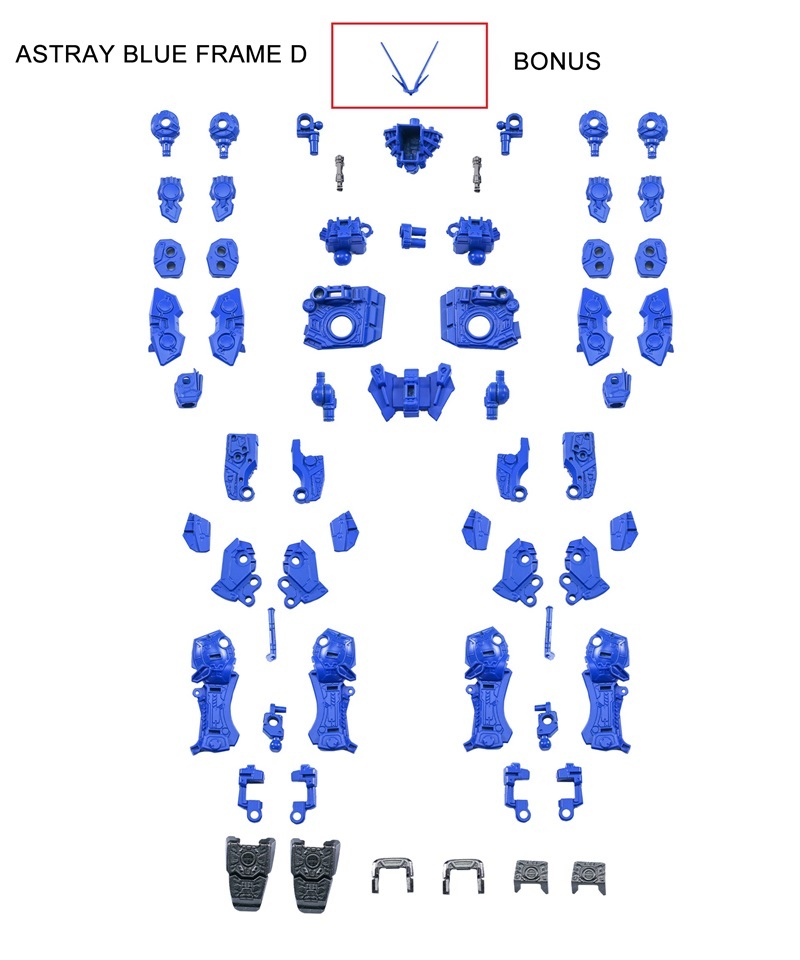 EW Gundam Astray Red Frame Metal Parts 1/100 MG