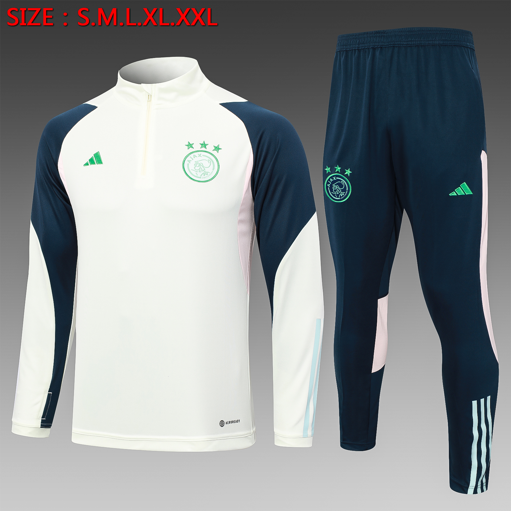 Tracksuit - Ajax / 2023-24 / half zipper/ light green