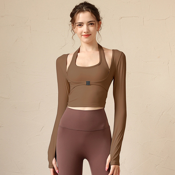 Yoga long sleeve fitness clothes