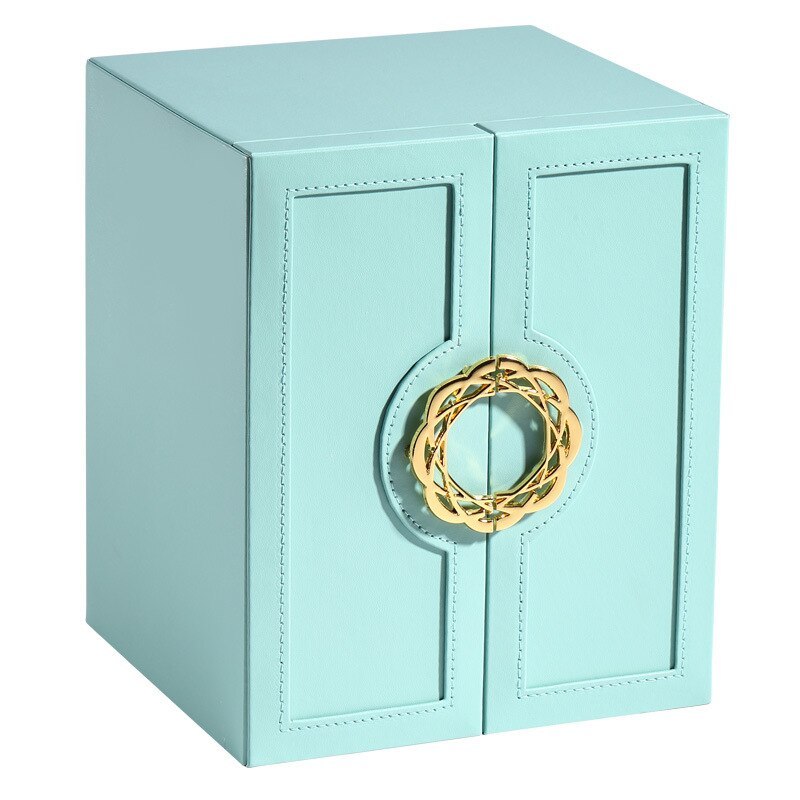 Alenvenew  2023 New Multi-Layer Desktop Home Leather Drawer Large Capacity Earrings  Necklace Jewelry Sstorage Box