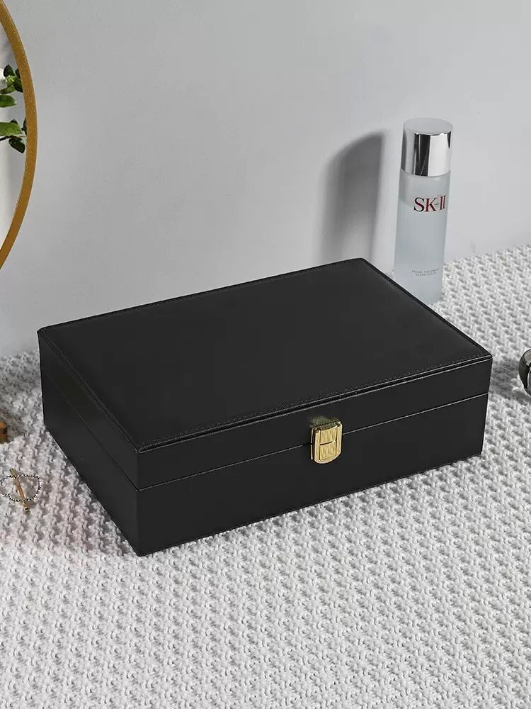 Alenvenew High Quality Fashion Jewelry Box for Women Girls Ideal Gift Leather Display Tray for Necklace Earrings Rings Bracelets