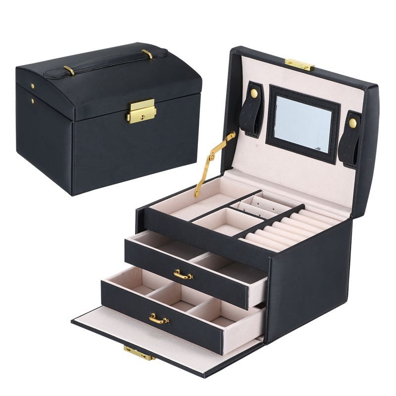 Alenvenew  2023 Kashger Large Capacity Fashion Pu Leather European And American  Jewelry Storage Box