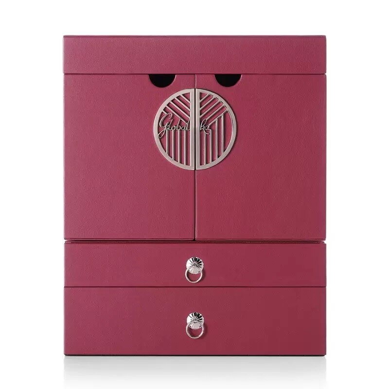 Alenvenew 2023 Skin Care Cosmetics Desktop Jewelry Integrated Shelf With Mirror Large Capacity Dresser Storage Cabinet