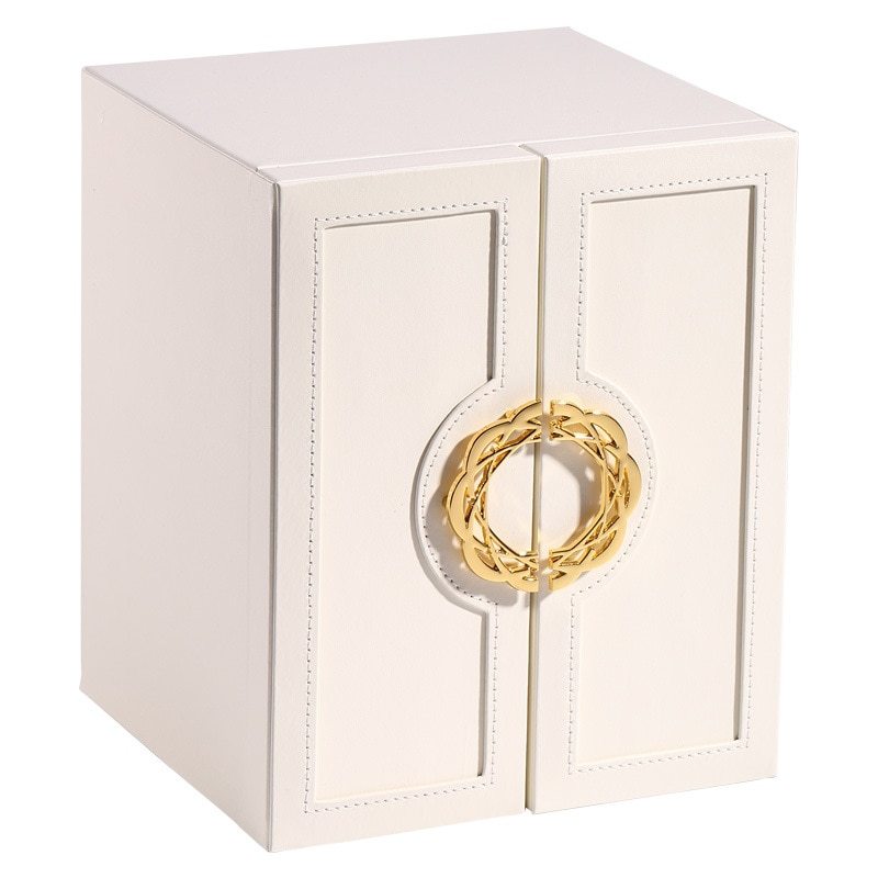 Alenvenew  2023 New Multi-Layer Desktop Home Leather Drawer Large Capacity Earrings  Necklace Jewelry Sstorage Box