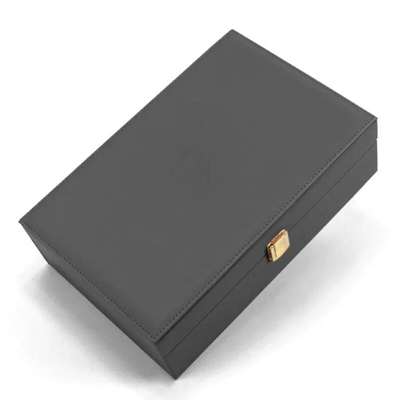 Alenvenew High Quality Fashion Jewelry Box for Women Girls Ideal Gift Leather Display Tray for Necklace Earrings Rings Bracelets
