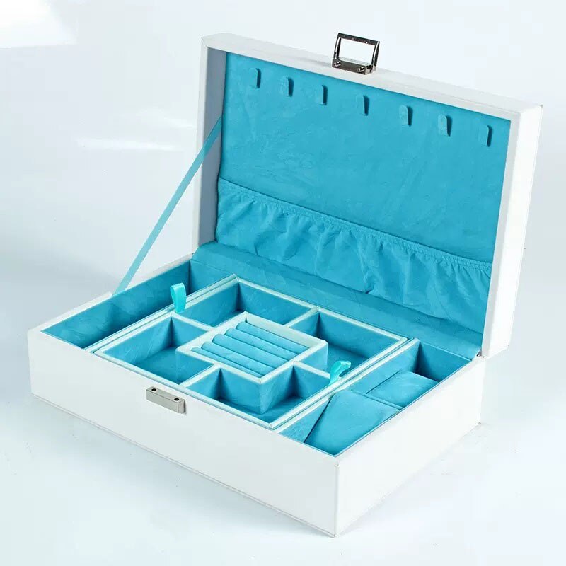 Alenvenew 2023 NEW Dustproof Jewelry Box for Women and Girls With Velvet Storage Earring Ring Necklace Bracelets