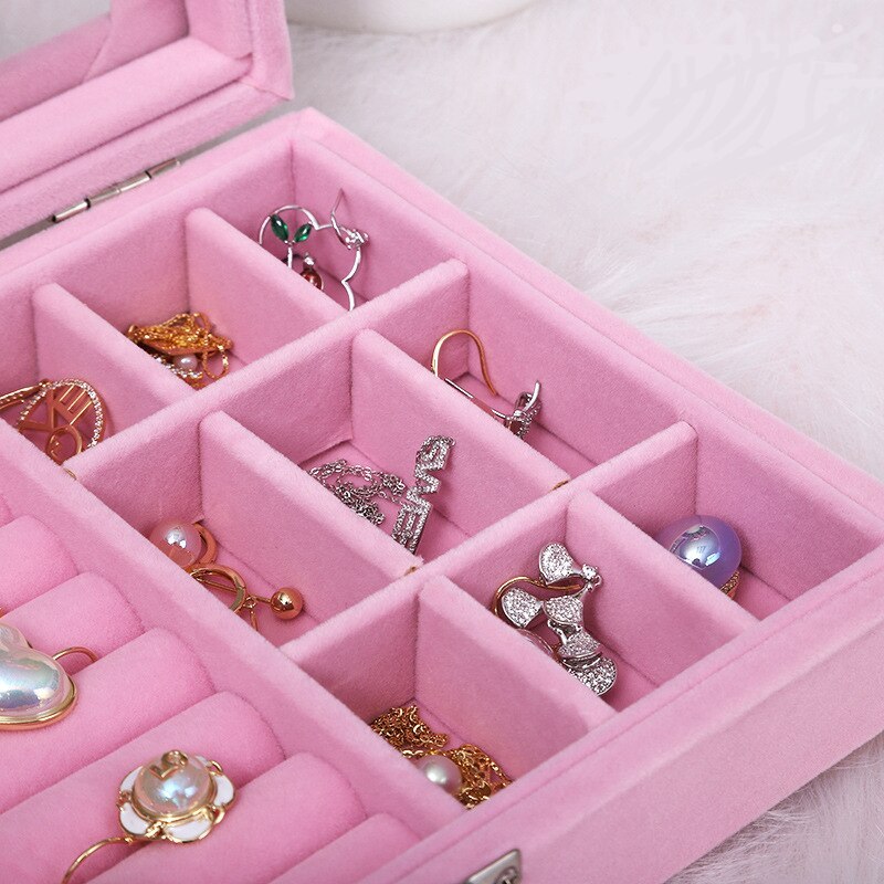 Alenvenew 2023 NEW Dustproof Jewelry Box for Women and Girls  With Velvet   Storage  Earring Ring Necklace Bracelets