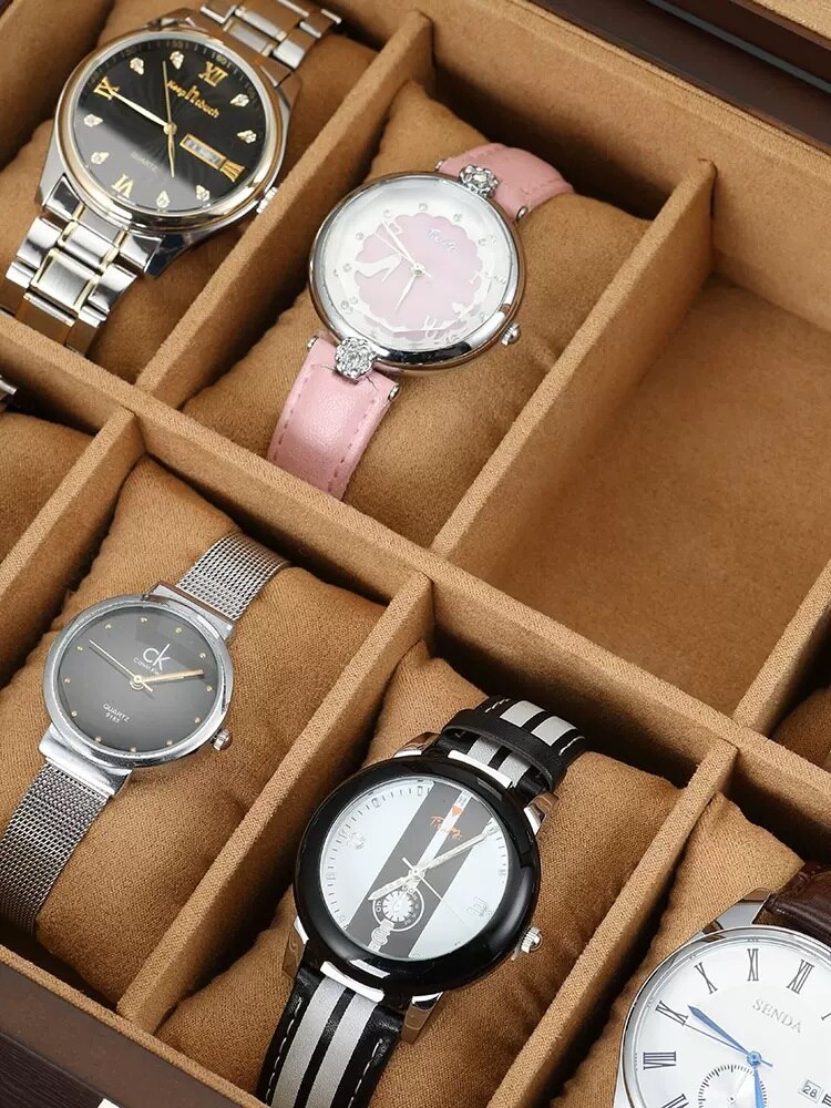 Alevenew 2023 High Grade Wooden Household Simple Jewelry Watch Collection And Sorting Box