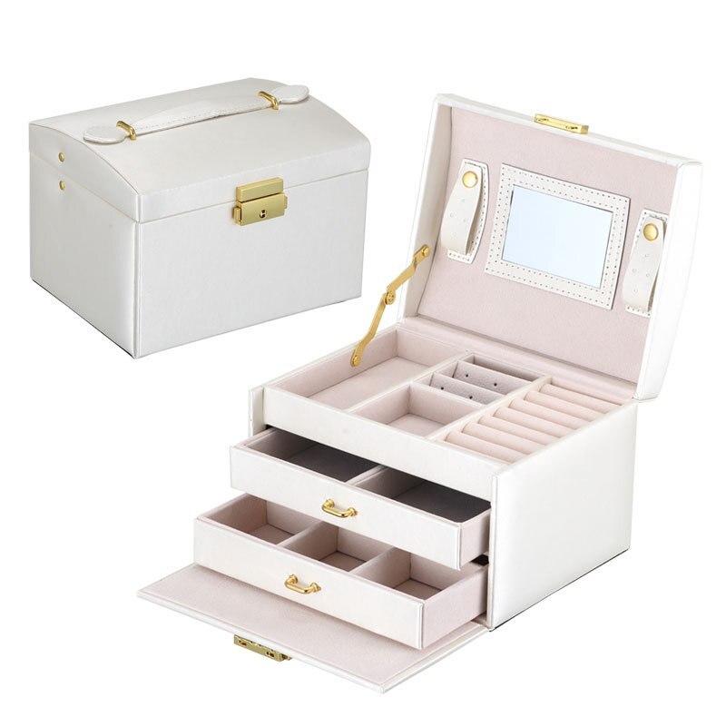 Alenvenew  2023 Kashger Large Capacity Fashion Pu Leather European And American  Jewelry Storage Box