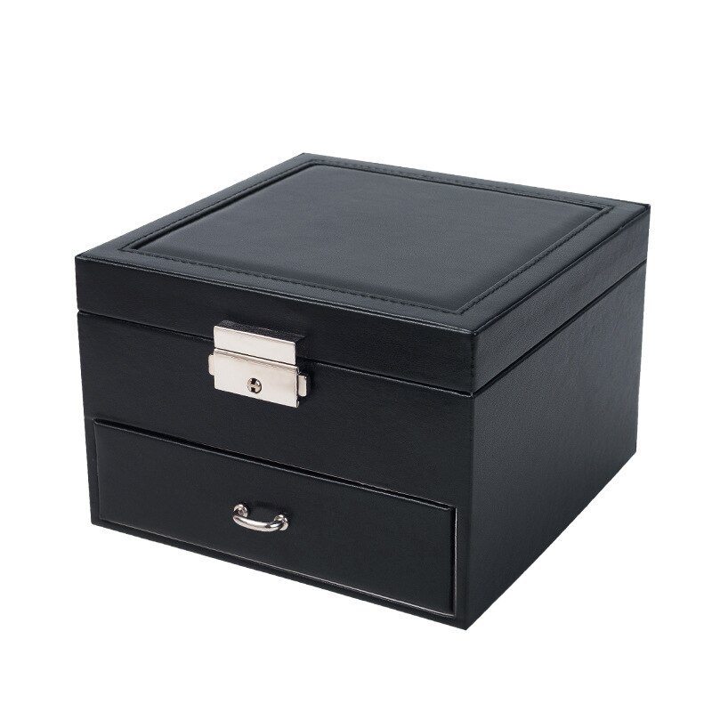 Alenvenew 2023 Simple Double-Layer Small Red Book Drawer Creative Earrings Ring Lipstick Jewelry Storage Box