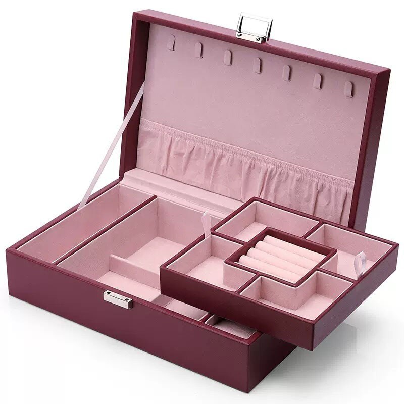 Alenvenew 2023 NEW Dustproof Jewelry Box for Women and Girls With Velvet Storage Earring Ring Necklace Bracelets