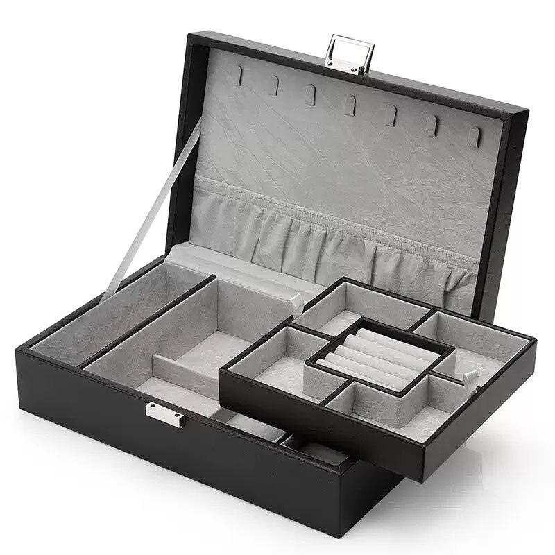 Alenvenew 2023 NEW Dustproof Jewelry Box for Women and Girls With Velvet Storage Earring Ring Necklace Bracelets