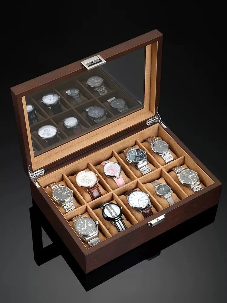 Alevenew 2023 High Grade Wooden Household Simple Jewelry Watch Collection And Sorting Box