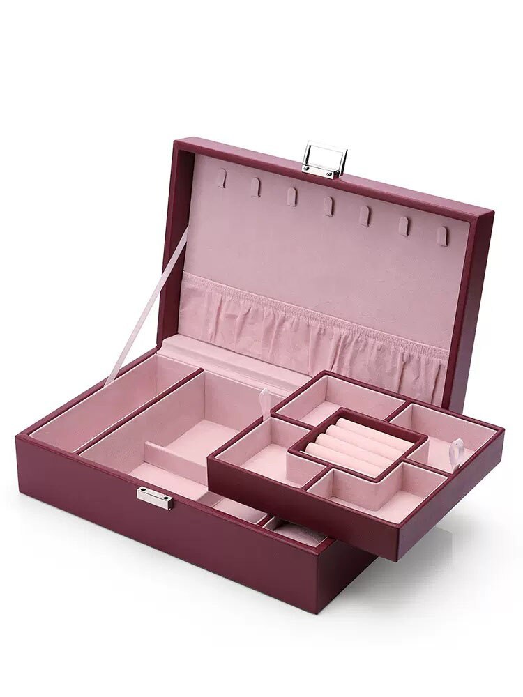 Alenvenew 2023 NEW Dustproof Jewelry Box for Women and Girls With Velvet Storage Earring Ring Necklace Bracelets