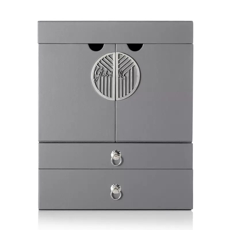 Alenvenew 2023 Skin Care Cosmetics Desktop Jewelry Integrated Shelf With Mirror Large Capacity Dresser Storage Cabinet