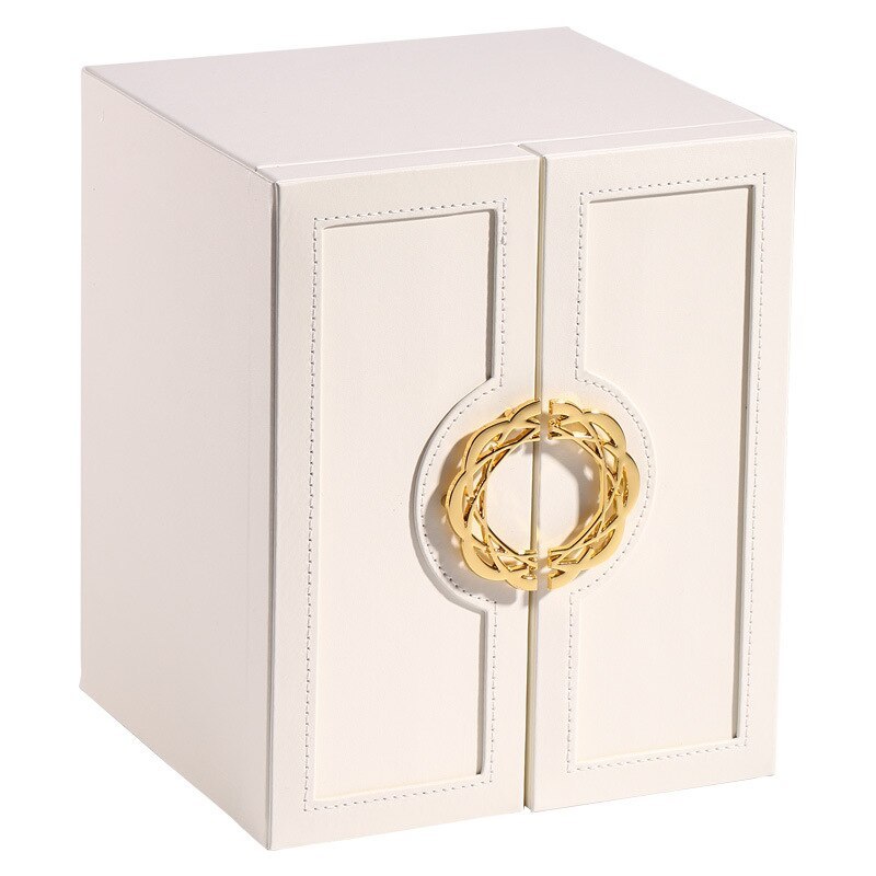Alenvenew  2023 New Multi-Layer Desktop Home Leather Drawer Large Capacity Earrings  Necklace Jewelry Sstorage Box