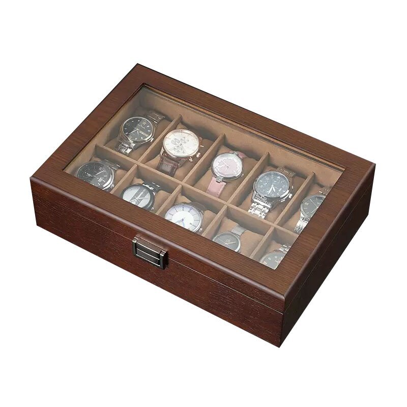 Alevenew 2023 High Grade Wooden Household Simple Jewelry Watch Collection And Sorting Box