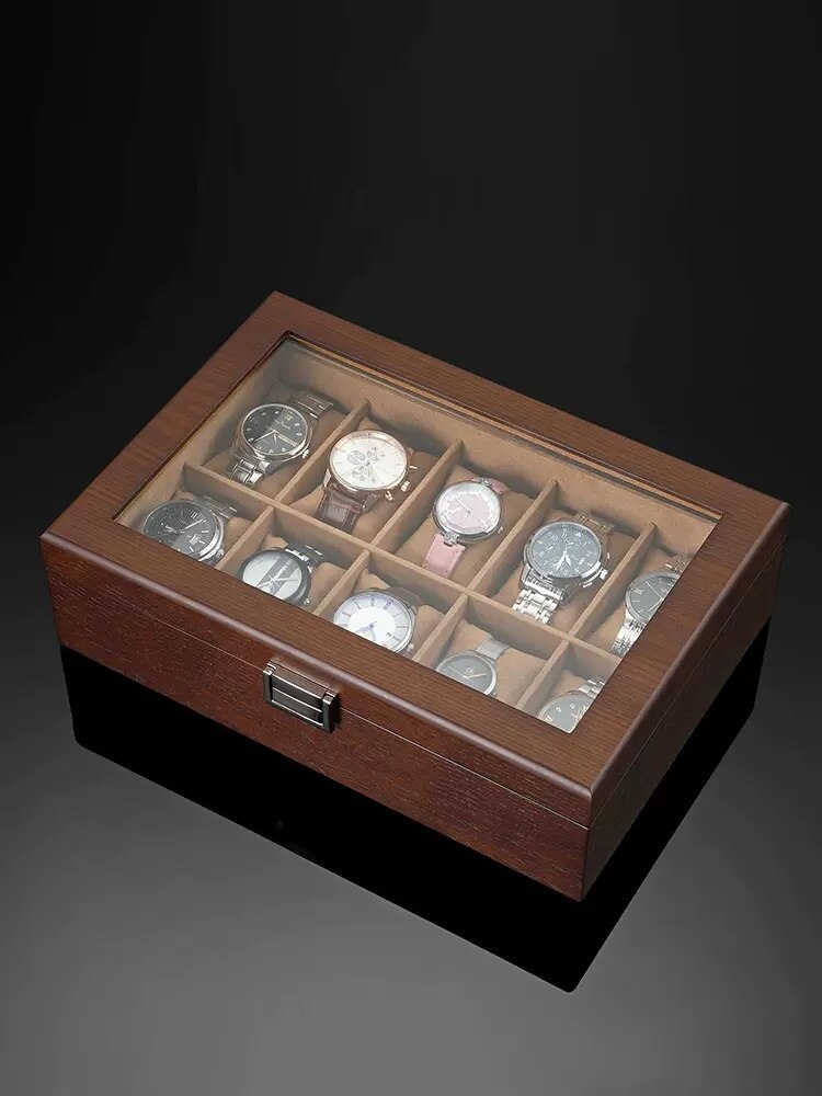 Alevenew 2023 High Grade Wooden Household Simple Jewelry Watch Collection And Sorting Box