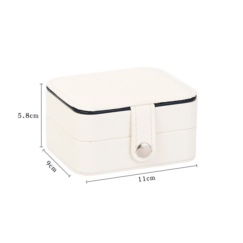 Alenvenew High Quality Dustproof Leather Jewelry Box 3-Layer Display Case of Rings Earrings Necklace Bracelets for Women
