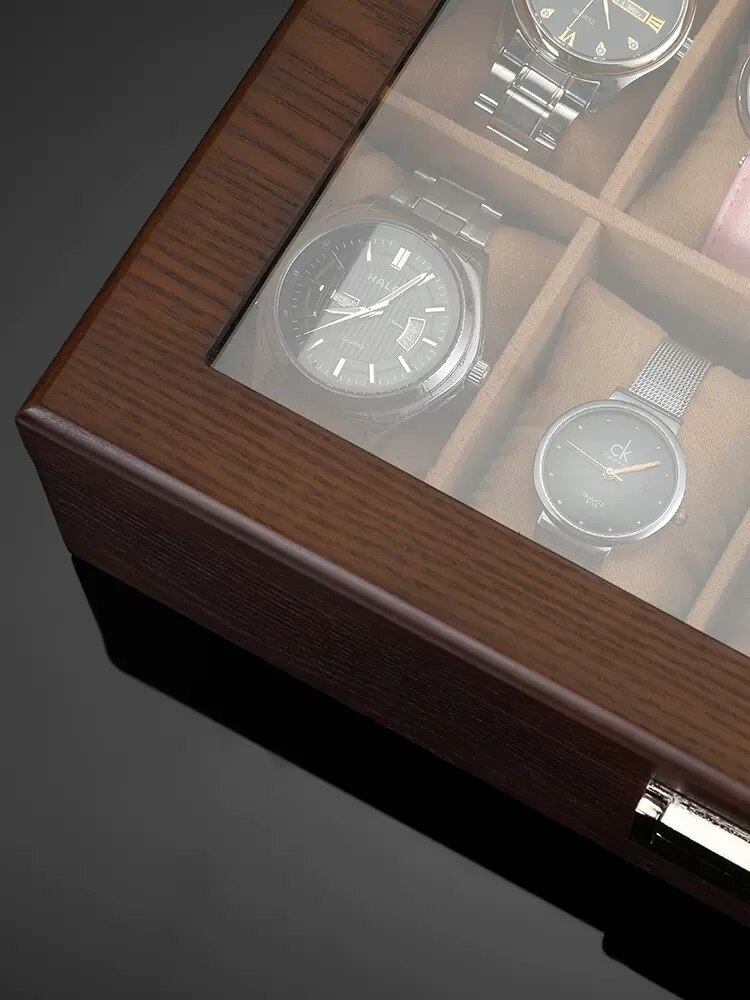 Alevenew 2023 High Grade Wooden Household Simple Jewelry Watch Collection And Sorting Box