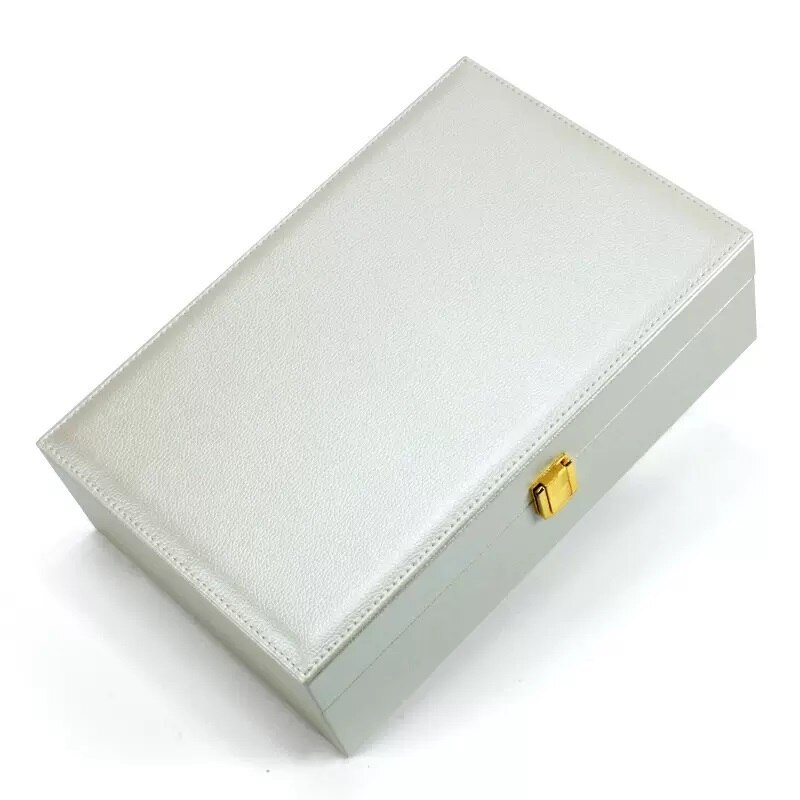 Alenvenew High Quality Fashion Jewelry Box for Women Girls Ideal Gift Leather Display Tray for Necklace Earrings Rings Bracelets