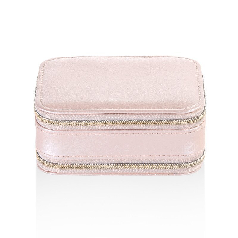 Alenvenew 2023 Simple Zipper Portable Necklace Earring Ring Lipstick Jewelry  Storage Box