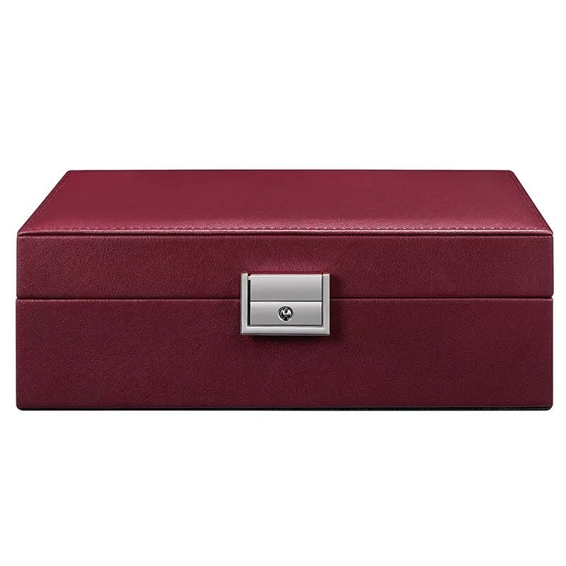 Alenvenew 2023 New High-End Exquisite Lock Net Red Necklace Earrings Bracelet Light Luxury Jewelry Storage Box