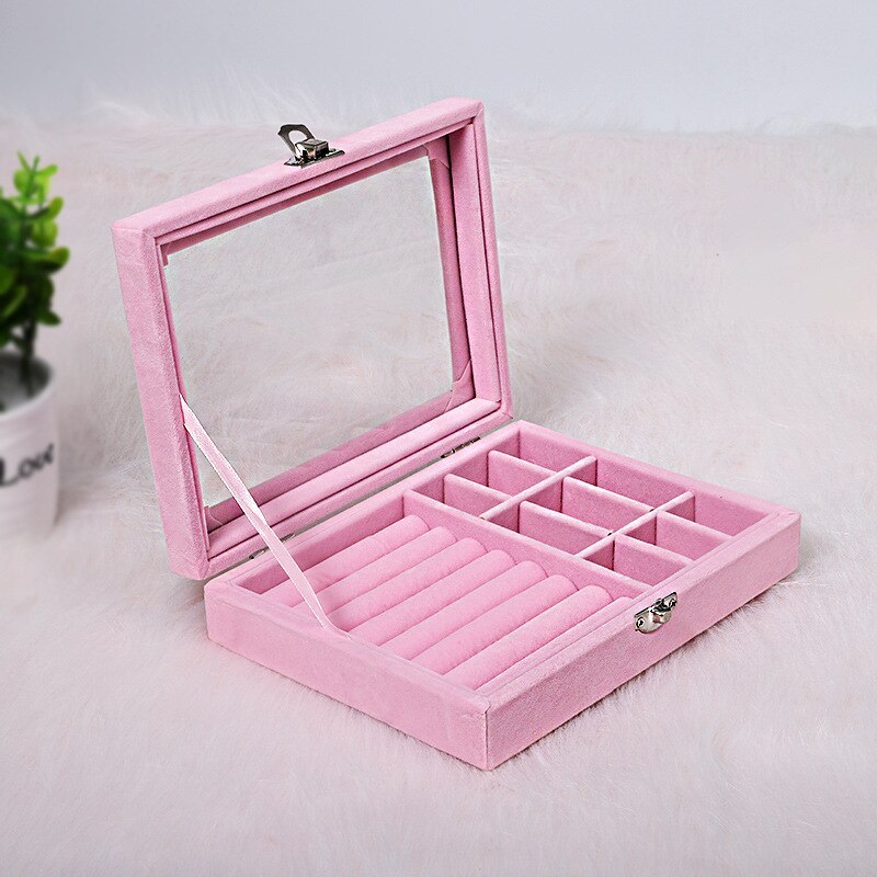 Alenvenew 2023 NEW Dustproof Jewelry Box for Women and Girls  With Velvet   Storage  Earring Ring Necklace Bracelets