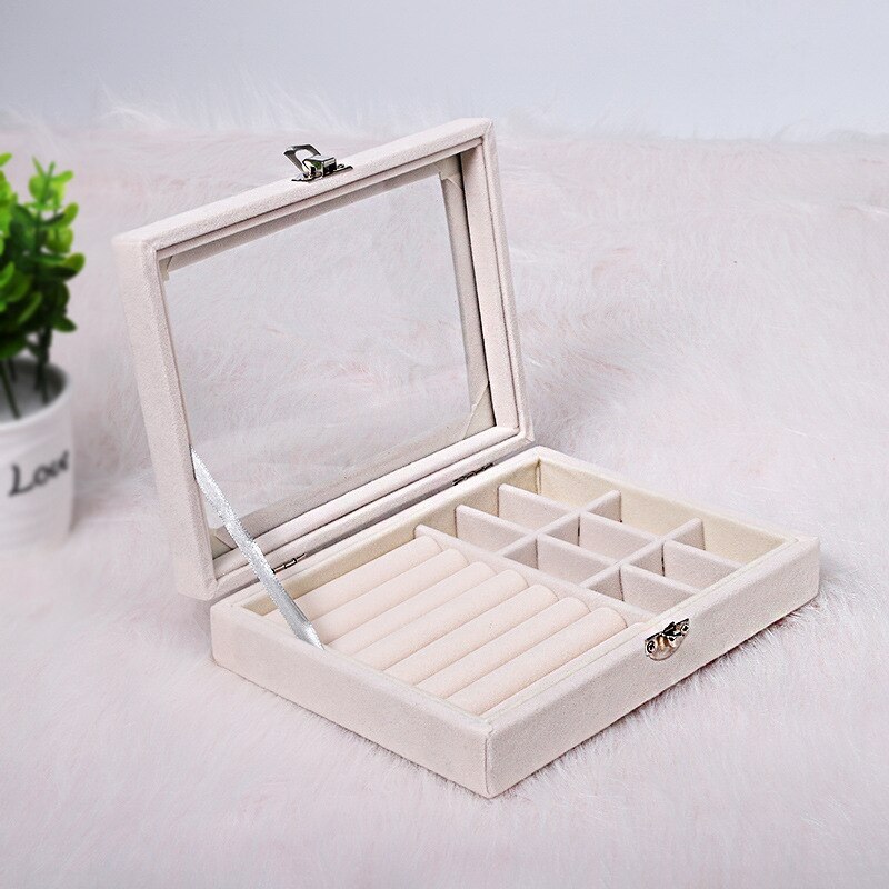 Alenvenew 2023 NEW Dustproof Jewelry Box for Women and Girls  With Velvet   Storage  Earring Ring Necklace Bracelets
