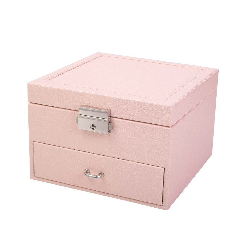 Alenvenew 2023 Simple Double-Layer Small Red Book Drawer Creative Earrings Ring Lipstick Jewelry Storage Box