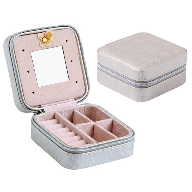 Alenvenew 2023 NEW Dustproof Jewelry Box for Women and Girls With Velvet Storage Earring Ring Necklace Bracelets