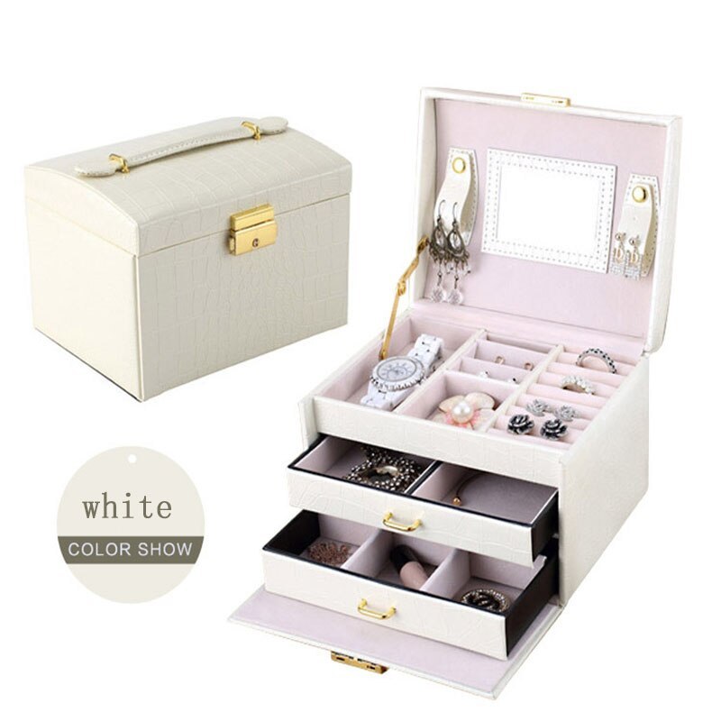 Alenvenew  2023 Kashger Large Capacity Fashion Pu Leather European And American  Jewelry Storage Box