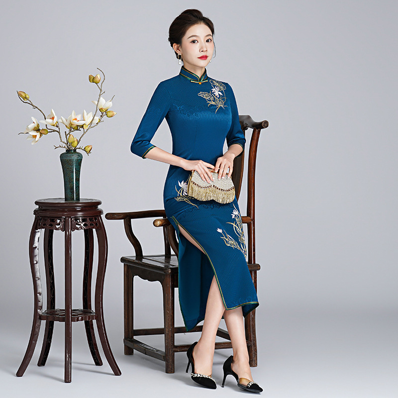 Embroidered Cheongsam