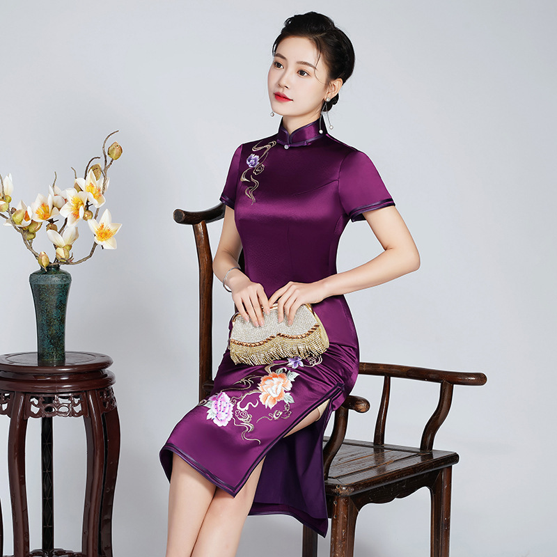 Embroidered Cheongsam