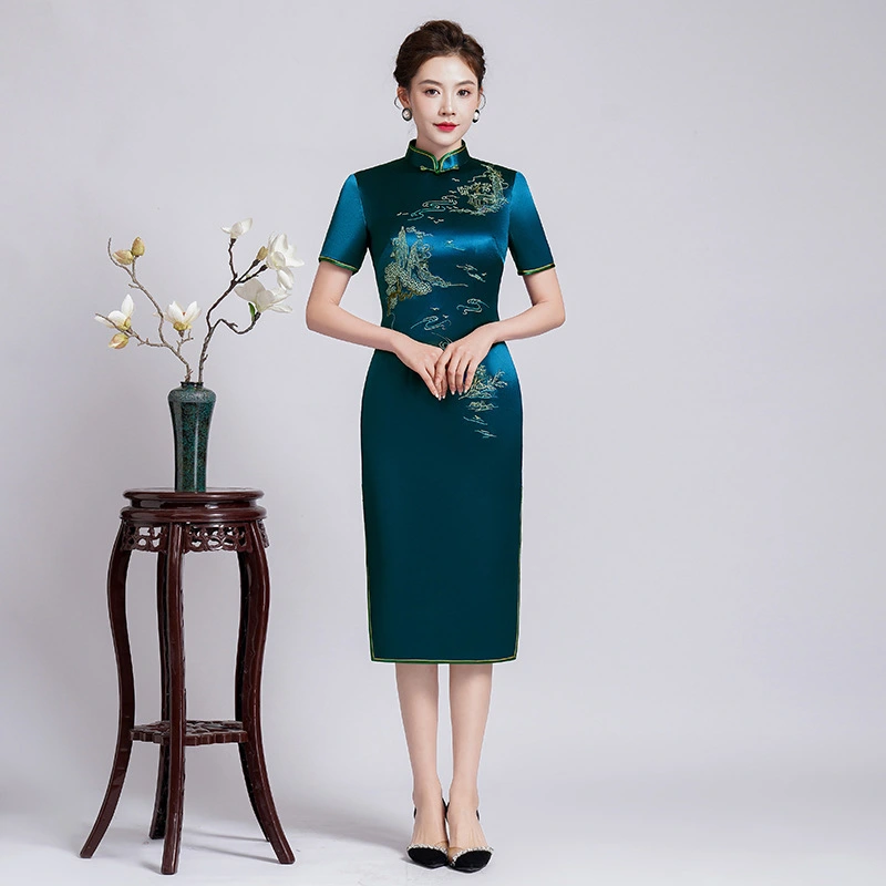 Embroidered Cheongsam